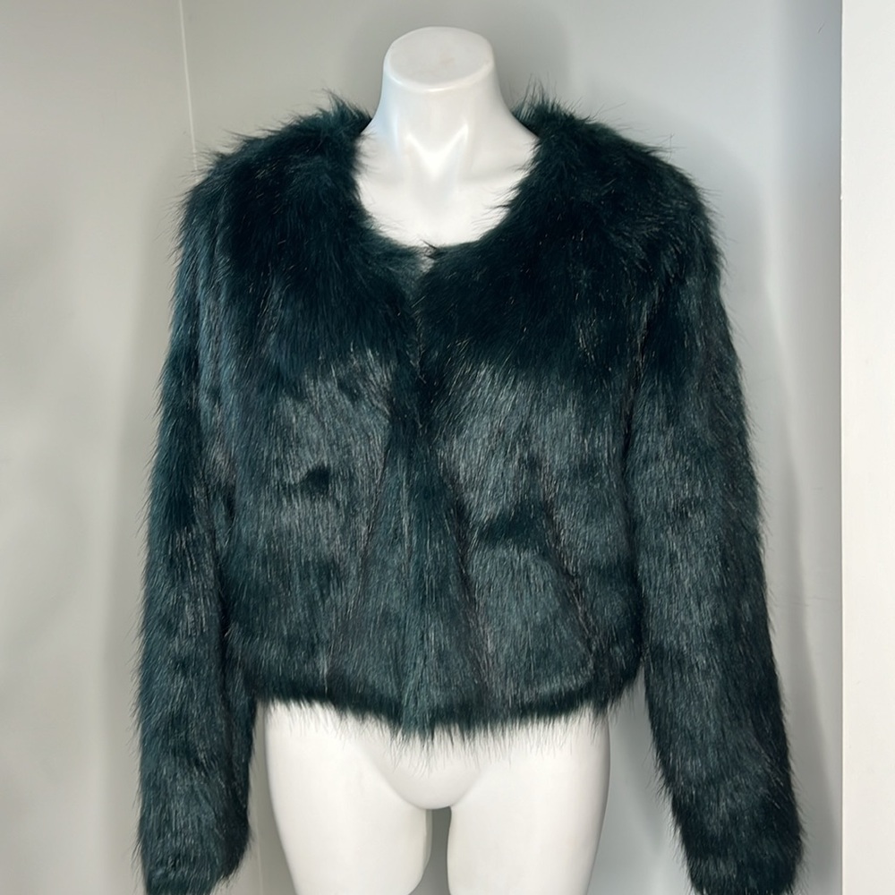 Free People Frankie Faux Fur Cropped Jacket